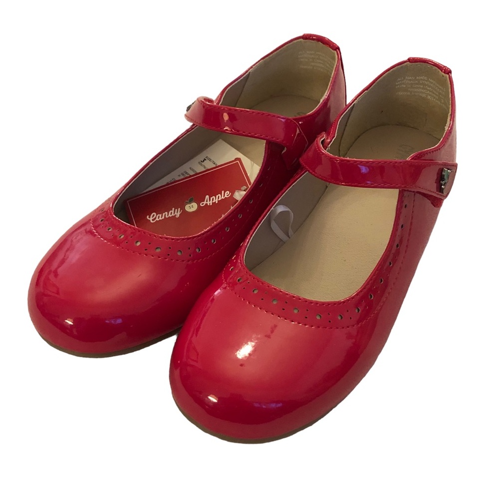 Retired Gymboree Candy Apple Patent Leather Mary Janes size 3 - Picture 1 of 16